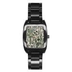 Plants Leaves Boho Botany Foliage Stainless Steel Barrel Watch