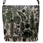 Plants Leaves Boho Botany Foliage Flap Closure Messenger Bag (S)