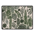 Plants Leaves Boho Botany Foliage Two Sides Fleece Blanket (Small)