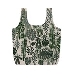 Plants Leaves Boho Botany Foliage Full Print Recycle Bag (M)
