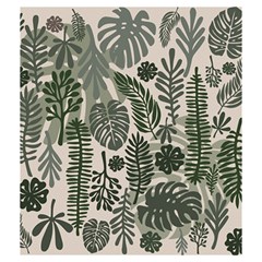 Plants Leaves Boho Botany Foliage Drawstring Pouch (Medium) from ArtsNow.com Front