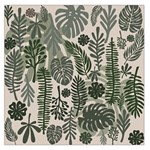 Plants Leaves Boho Botany Foliage Square Satin Scarf (36  x 36 )