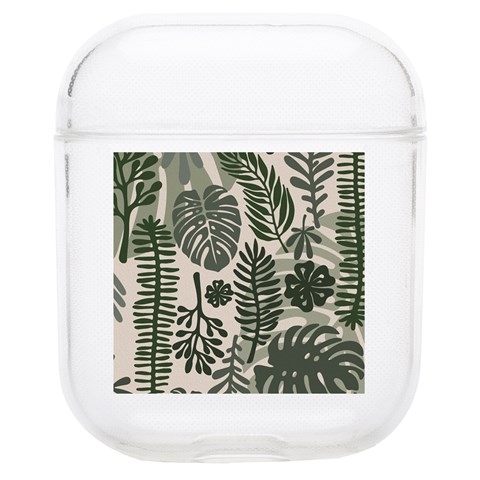 Plants Leaves Boho Botany Foliage Soft TPU AirPods 1/2 Case from ArtsNow.com Front