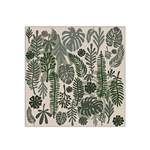 Plants Leaves Boho Botany Foliage Satin Bandana Scarf 22  x 22 