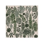 Plants Leaves Boho Botany Foliage Square Satin Scarf (30  x 30 )