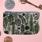 Plants Leaves Boho Botany Foliage Large Coin Purse