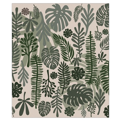 Plants Leaves Boho Botany Foliage Drawstring Pouch (XS) from ArtsNow.com Front