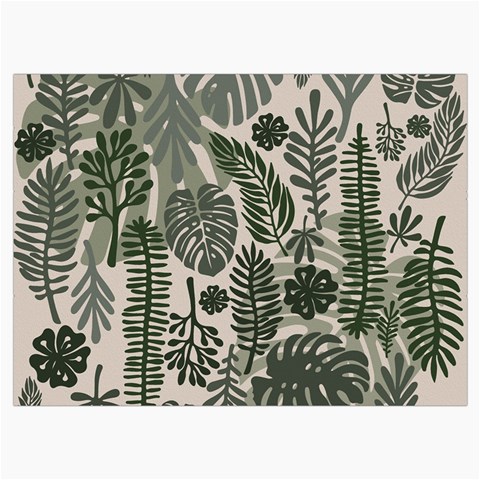 Plants Leaves Boho Botany Foliage Roll Up Canvas Pencil Holder (M) from ArtsNow.com Front