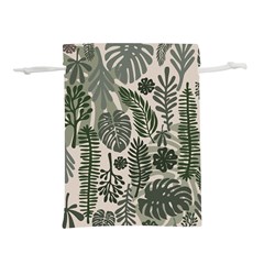 Plants Leaves Boho Botany Foliage Lightweight Drawstring Pouch (L) from ArtsNow.com Back