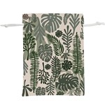 Plants Leaves Boho Botany Foliage Lightweight Drawstring Pouch (XL)