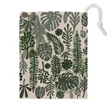 Plants Leaves Boho Botany Foliage Drawstring Pouch (5XL)