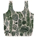 Plants Leaves Boho Botany Foliage Full Print Recycle Bag (XXXL)