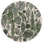 Plants Leaves Boho Botany Foliage Round Trivet