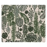 Plants Leaves Boho Botany Foliage Premium Plush Fleece Blanket (Small)