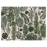 Plants Leaves Boho Botany Foliage Two Sides Premium Plush Fleece Blanket (Extra Small)