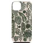 Plants Leaves Boho Botany Foliage iPhone 14 Plus Black UV Print Case