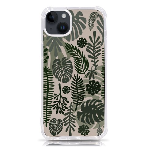 Plants Leaves Boho Botany Foliage iPhone 14 Plus TPU UV Print Case from ArtsNow.com Front