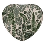 Plants Leaves Boho Botany Foliage Heart Glass Fridge Magnet (4 pack)