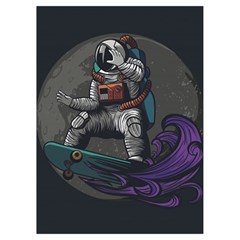 Illustration Astronaut Cosmonaut Paying Skateboard Sport Space With Astronaut Suit Playing Cards Single Design (Rectangle) with Custom Box from ArtsNow.com Card