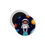 Boy Spaceman Space Rocket Ufo Planets Stars 1.75  Magnets