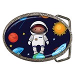 Boy Spaceman Space Rocket Ufo Planets Stars Belt Buckles