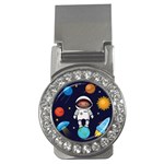Boy Spaceman Space Rocket Ufo Planets Stars Money Clips (CZ) 