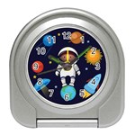 Boy Spaceman Space Rocket Ufo Planets Stars Travel Alarm Clock