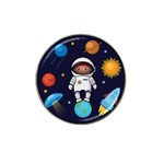 Boy Spaceman Space Rocket Ufo Planets Stars Hat Clip Ball Marker (4 pack)