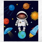 Boy Spaceman Space Rocket Ufo Planets Stars Canvas 8  x 10 