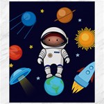 Boy Spaceman Space Rocket Ufo Planets Stars Canvas 20  x 24 