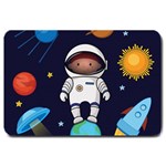 Boy Spaceman Space Rocket Ufo Planets Stars Large Doormat
