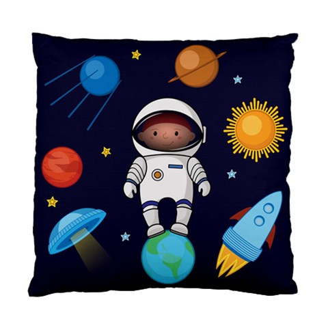 Boy Spaceman Space Rocket Ufo Planets Stars Standard Cushion Case (One Side) from ArtsNow.com Front