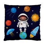 Boy Spaceman Space Rocket Ufo Planets Stars Standard Cushion Case (One Side)