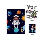 Boy Spaceman Space Rocket Ufo Planets Stars Playing Cards 54 Designs (Mini)