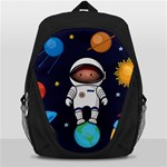Boy Spaceman Space Rocket Ufo Planets Stars Backpack Bag