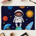 Boy Spaceman Space Rocket Ufo Planets Stars Cosmetic Bag (XXXL)