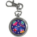 Cartoon Funny Aliens With Ufo Duck Starry Sky Set Key Chain Watches