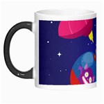 Cartoon Funny Aliens With Ufo Duck Starry Sky Set Morph Mug