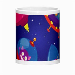 Cartoon Funny Aliens With Ufo Duck Starry Sky Set Morph Mug from ArtsNow.com Center
