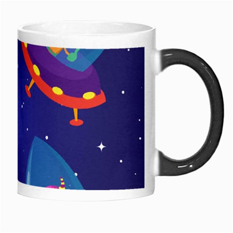 Cartoon Funny Aliens With Ufo Duck Starry Sky Set Morph Mug from ArtsNow.com Right