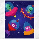 Cartoon Funny Aliens With Ufo Duck Starry Sky Set Canvas 12  x 16 