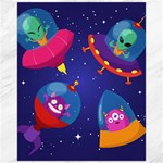 Cartoon Funny Aliens With Ufo Duck Starry Sky Set Canvas 16  x 20 