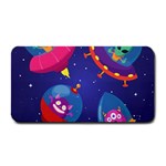 Cartoon Funny Aliens With Ufo Duck Starry Sky Set Medium Bar Mat