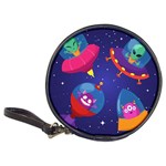 Cartoon Funny Aliens With Ufo Duck Starry Sky Set Classic 20-CD Wallets
