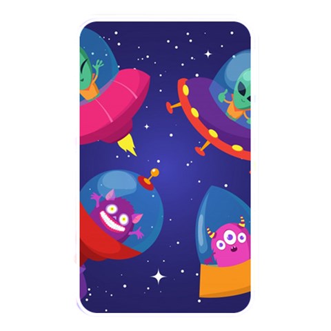 Cartoon Funny Aliens With Ufo Duck Starry Sky Set Memory Card Reader (Rectangular) from ArtsNow.com Front