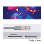 Cartoon Funny Aliens With Ufo Duck Starry Sky Set Memory Card Reader (Stick)