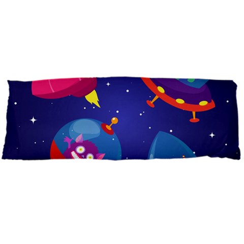 Cartoon Funny Aliens With Ufo Duck Starry Sky Set Body Pillow Case Dakimakura (Two Sides) from ArtsNow.com Front