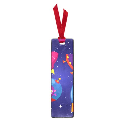 Cartoon Funny Aliens With Ufo Duck Starry Sky Set Small Book Marks from ArtsNow.com Front