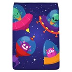 Cartoon Funny Aliens With Ufo Duck Starry Sky Set Removable Flap Cover (L)