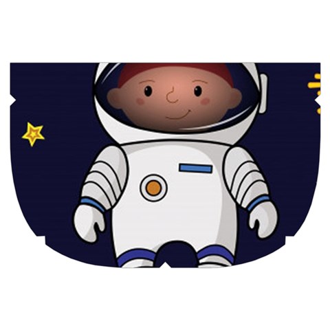 Boy Spaceman Space Rocket Ufo Planets Stars Make Up Case (Small) from ArtsNow.com Side Left